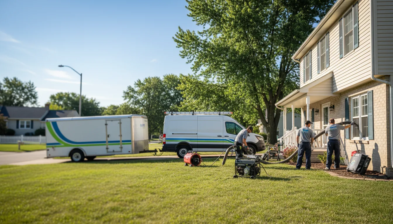 Flooded Basement Restoration And Cleanup With Repair in Summerfield, KS near me